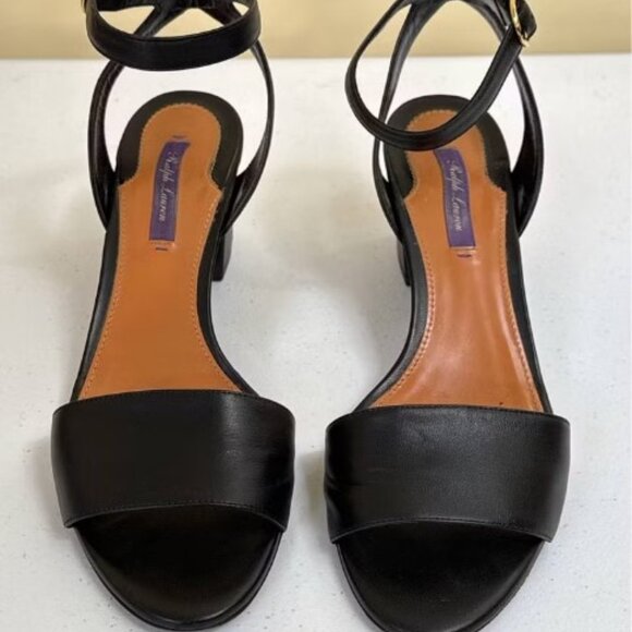 Ralph Lauren purple label heeled sandals Size 39.5 - Picture 3 of 4